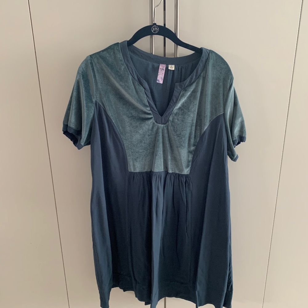 Francesca's Alya Dress with Velvet Detail
